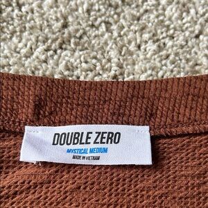 Double Zero Brown Button Down Shirt